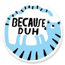 Button - 'Because Duh'