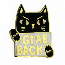 Grab Back Pussy Cat Enamel Pin