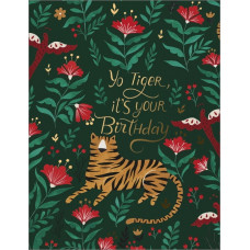 Card - Foil Tiger Birthday