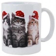Three Little Kittens Christmas Mug