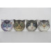 Cat Face Coaster Set