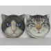 Cat Face Coaster Set