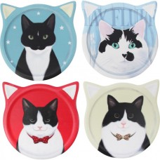 Cat Portraits Coaster Set