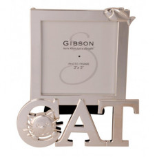 Silver Cat Square Frame 