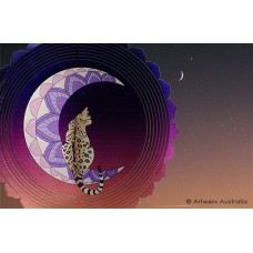 Bengal Cat Crescent Wind Spinner