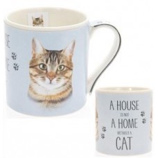 A House Is Not A Home Without A Cat Mug - Tabby Cat 