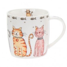 Faithful Friends Cat Mug - Large Cats
