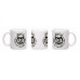 Black and White Smile Kit-Cat Logo Mug