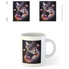 Cats Riding Donuts Mug