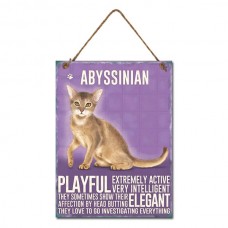 Abyssinian  Cat Metal Wall Hanging