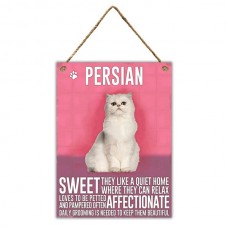 Persian Cat Metal Wall Hanging #2