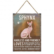 Sphynx Cat Metal Wall Hanging
