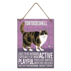 Tortoiseshell Cat Metal Wall Hanging