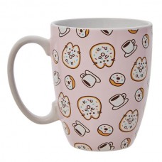 Pusheen Pink Donuts & Coffee Mug