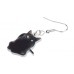 Black Cat-loaf Acrylic Earrings