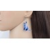 Blue Cat Acrylic Earrings 