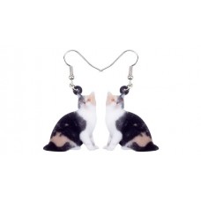 Calico Torti Acrylic Earrings