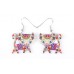 Colourful Kitty Acrylic Earrings