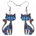 Happy Kitty Acrylic Earrings