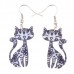 Happy Kitty Acrylic Earrings