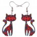 Happy Kitty Acrylic Earrings