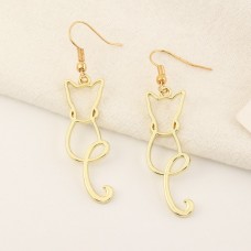 Sitting Cat Drop Earrings