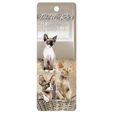 Devon Rex Cat 3D Bookmark