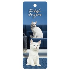 Turkish Angora Cat 3D Bookmark