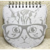 Spiral Cat Head Notepad