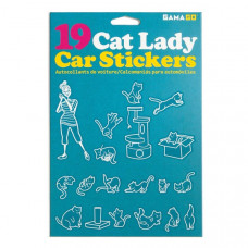 Cat Lady Car Stickers