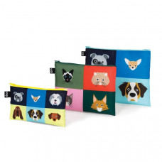 Cats & Dogs Zip Pocket Set