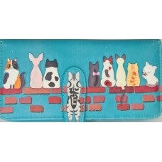 Cats in a Row Wallet - large