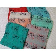 Cat Wearing Glasses Scarf