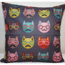 Moustache Cats Cushion