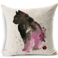 Dripping Paint Cat Cushion #2