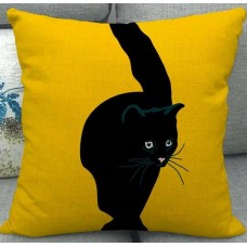 Black Cat Cushion