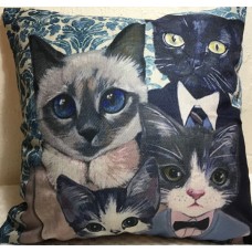 Feline Family Cushion #2