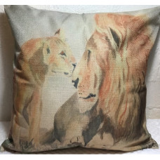 Lion Couple Cushion